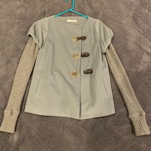 Unique jacket with sweater sleeves. Size S. Gorgeous piece, but need M. NWOT